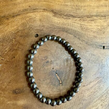 Bracelet en Hématite 6mm