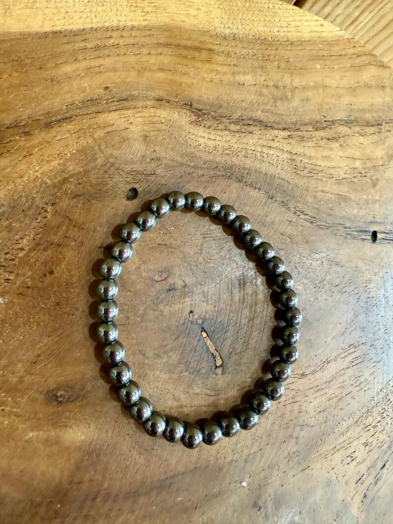 Bracelet en Hématite 6mm