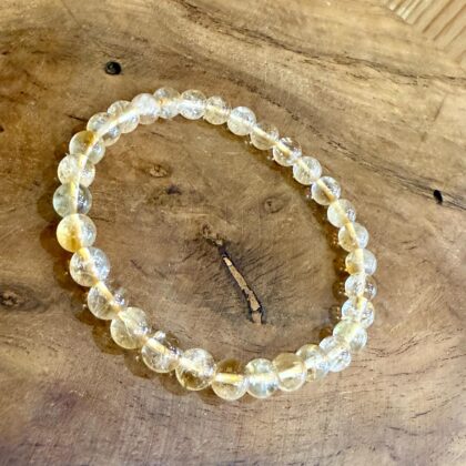 Bracelet en Citrine naturelle 6mm