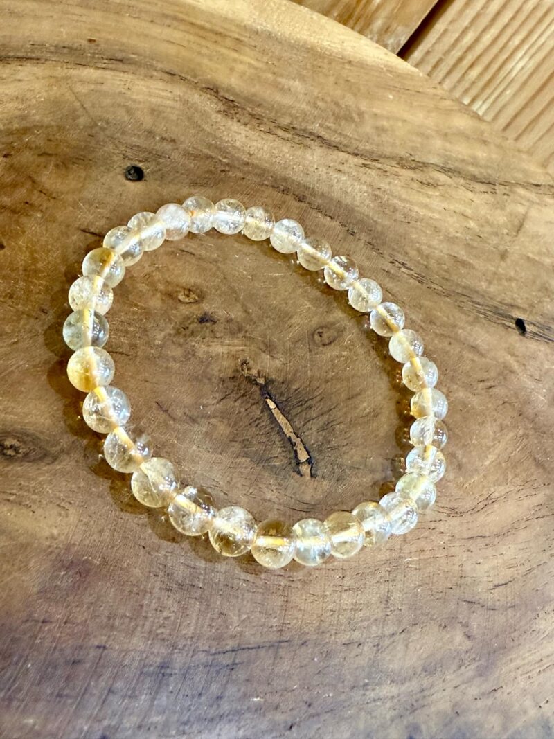 Bracelet en Citrine naturelle 6mm