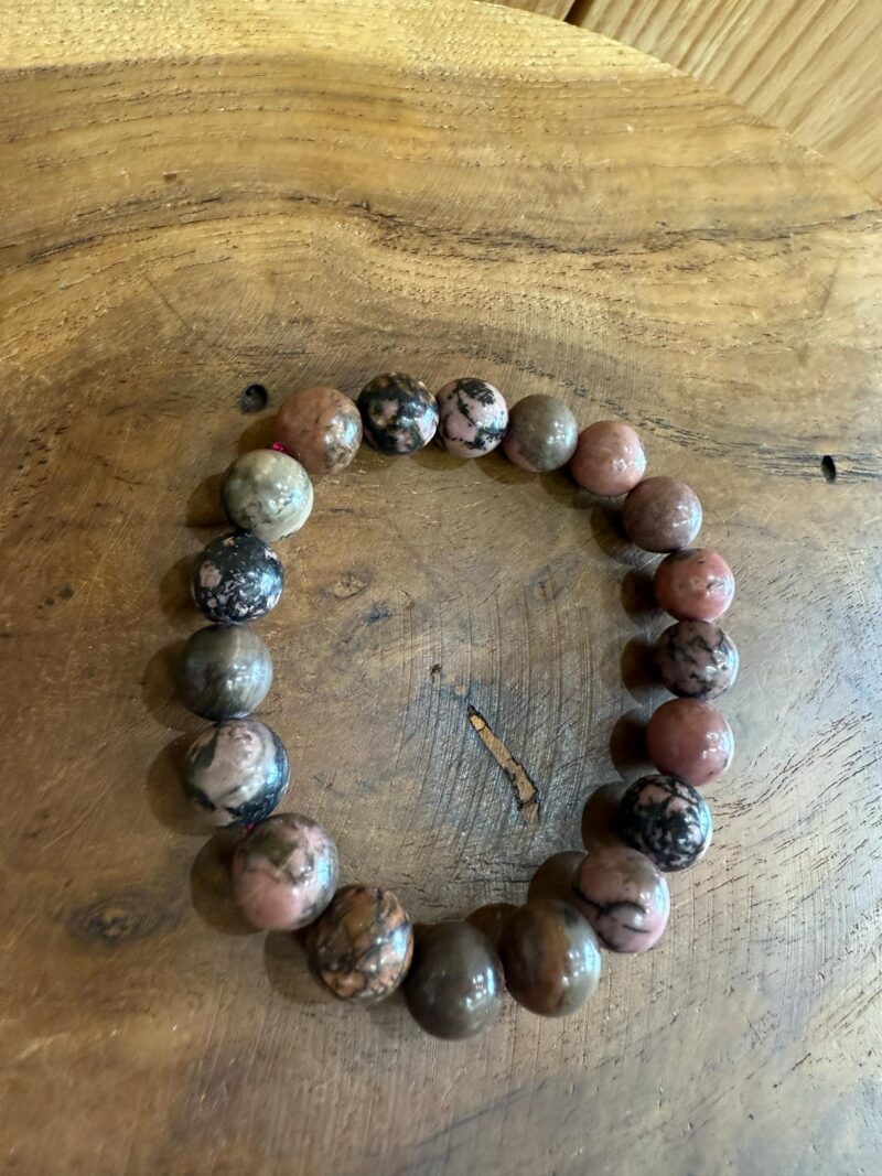 Bracelet en Rhodonite 10mm