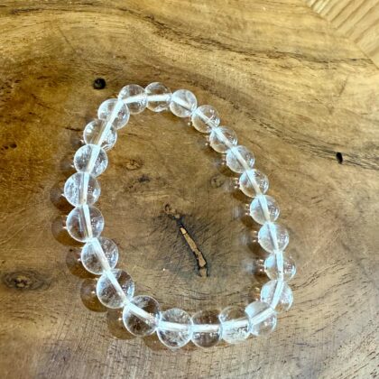 Bracelet en Cristal de roche / Quartz 8mm