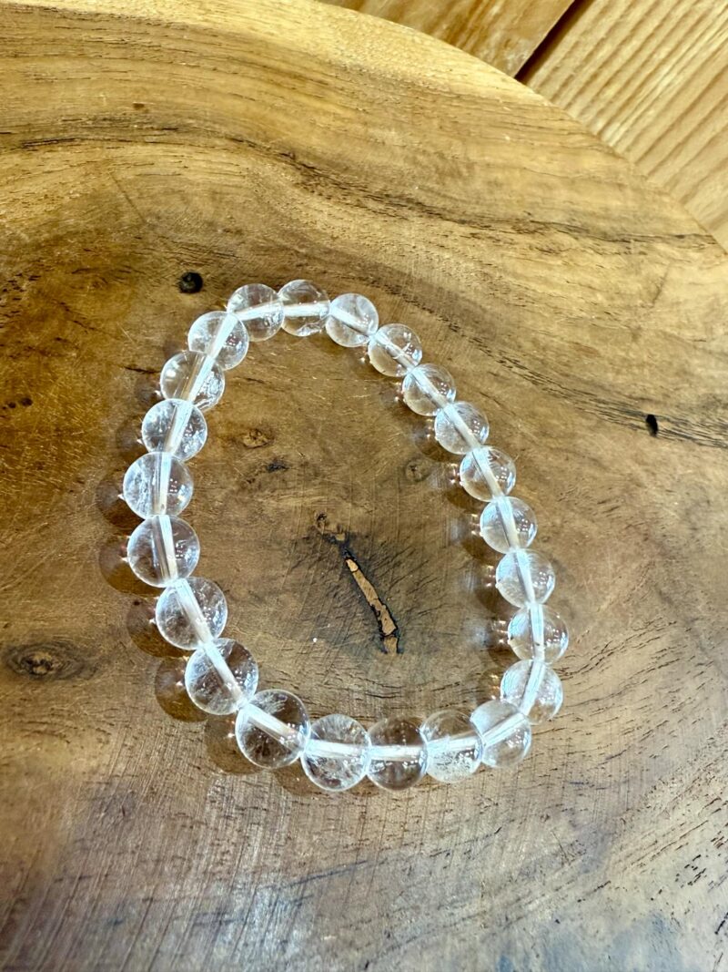Bracelet en Cristal de roche / Quartz 8mm