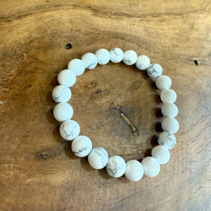 Bracelet en Howlite 8mm