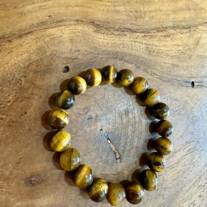 Bracelet en Œil de tigre 10mm