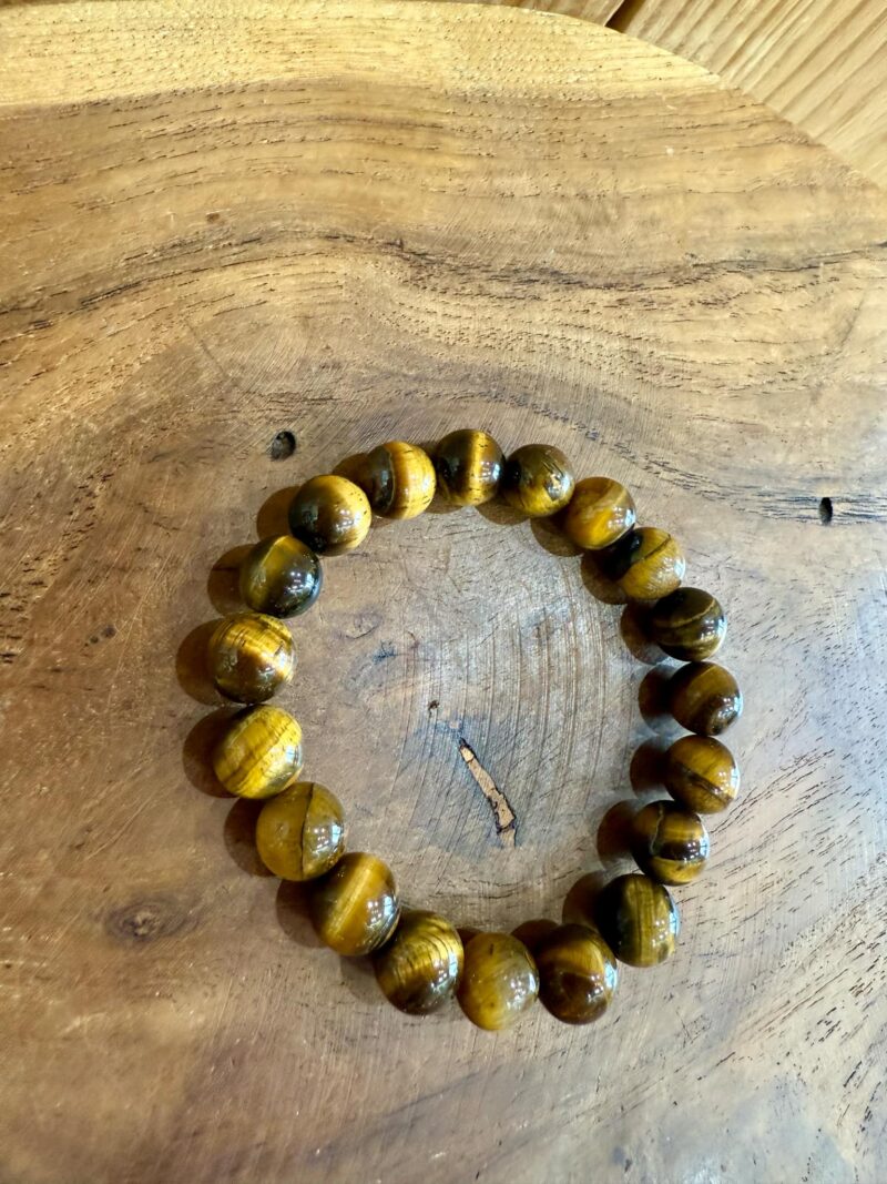 Bracelet en Œil de tigre 10mm