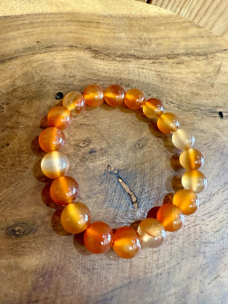 Bracelet en Cornaline 10mm