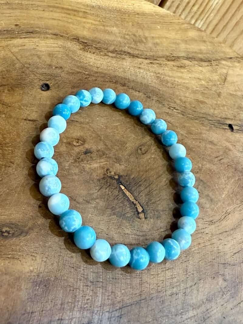 Bracelet en Larimar 6mm