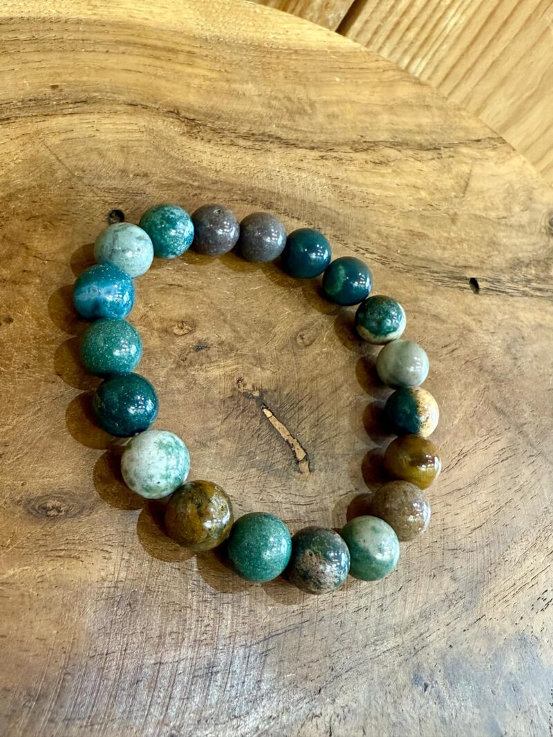 Bracelet en Jaspe océan 10mm