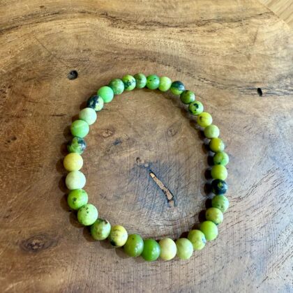 Bracelet en Chrysoprase citron 6mm