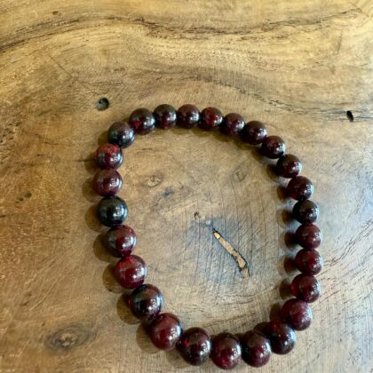 Bracelet en Grenat 8mm