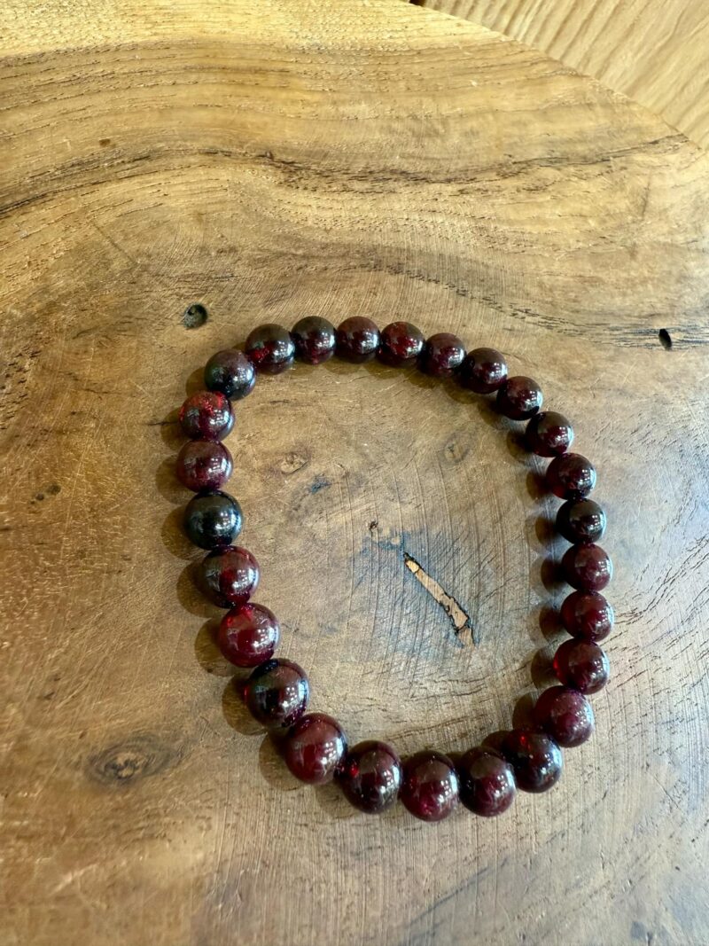 Bracelet en Grenat 8mm