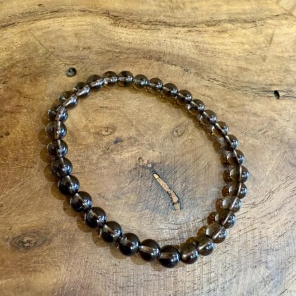 Bracelet en Quartz fumé 6mm