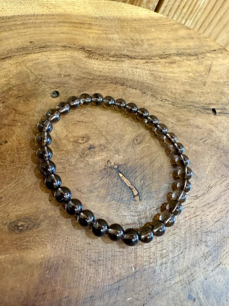 Bracelet en Quartz fumé 6mm