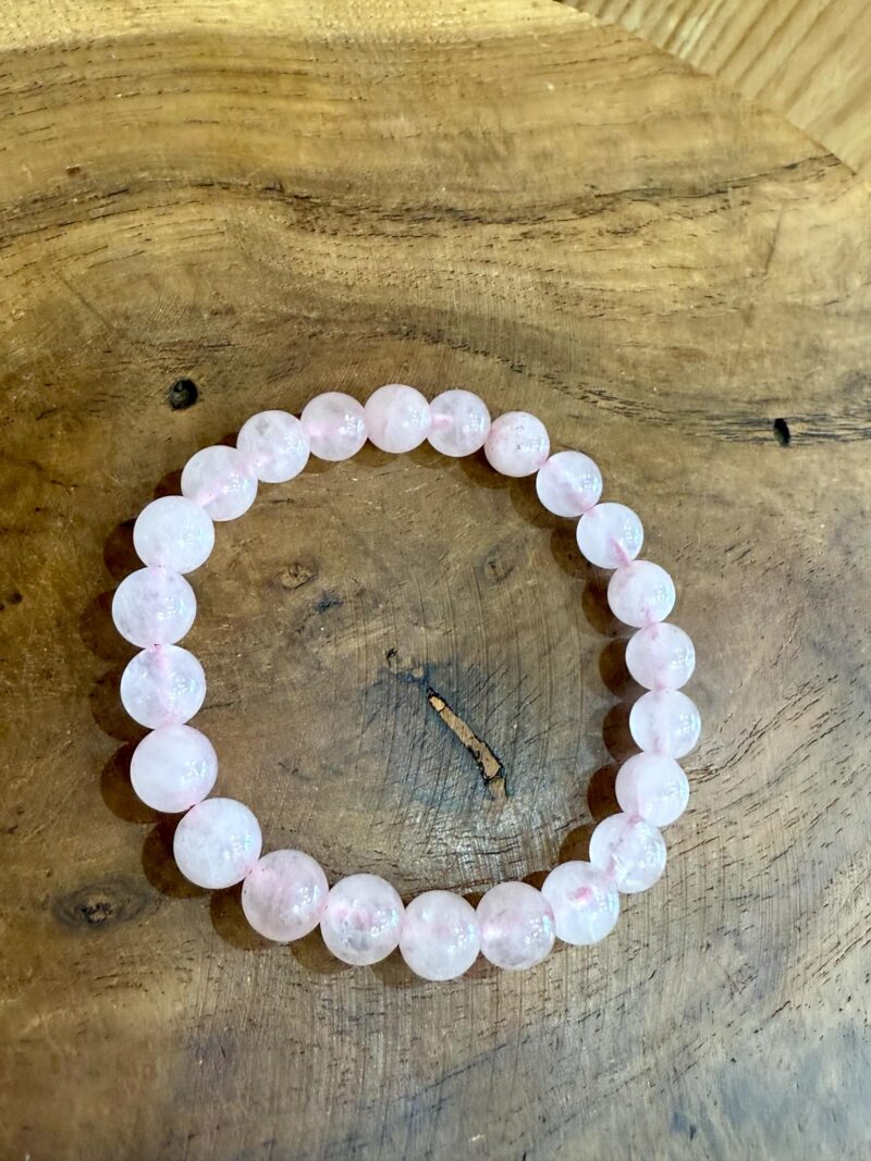 Bracelet en Quartz rose 8mm