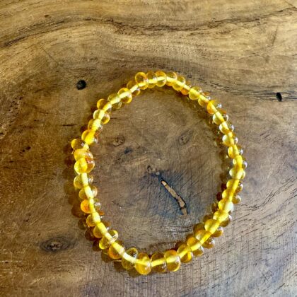 Bracelet en Ambre dorée