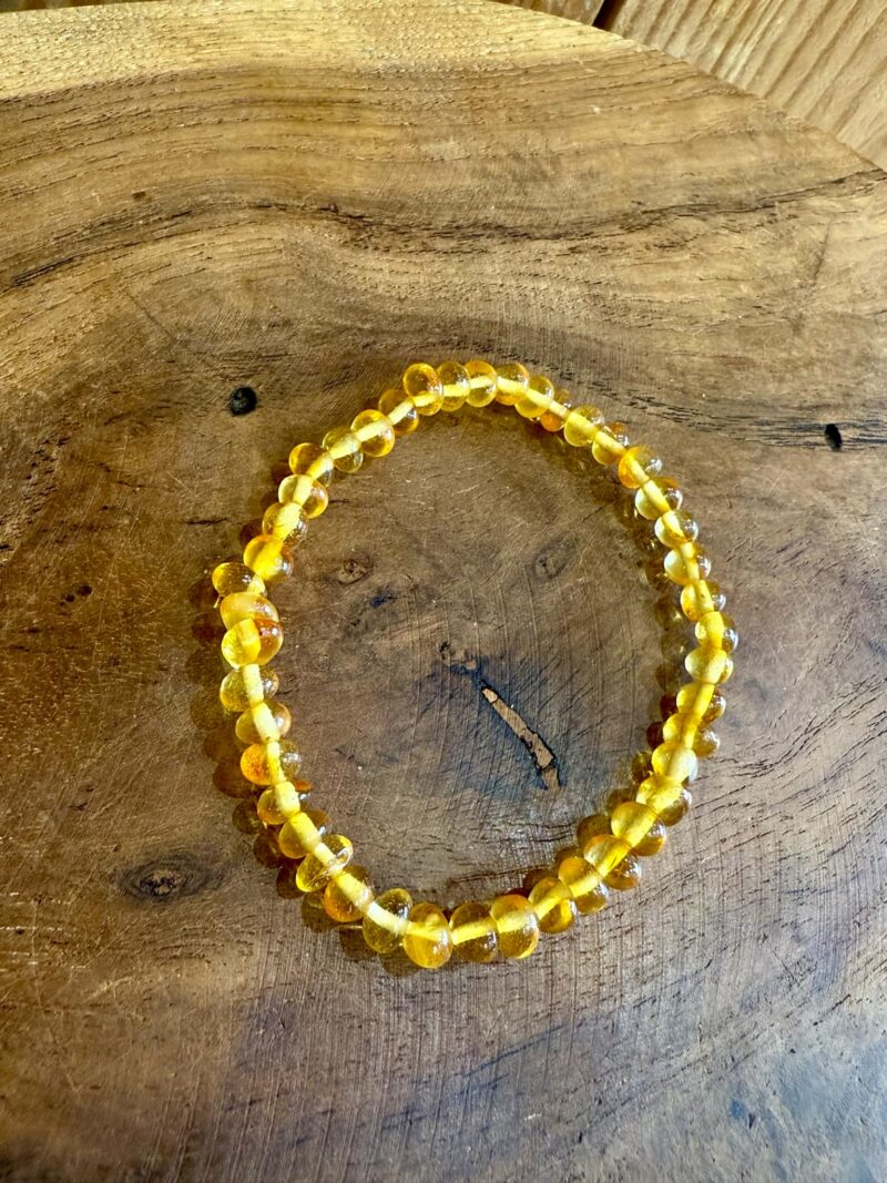 Bracelet en Ambre dorée